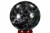 Polished, Indigo Gabbro Sphere - Madagascar #135775-1